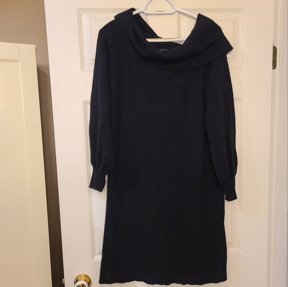 5/$50 - Black Sweater Dress - Le Chateau - Sz L